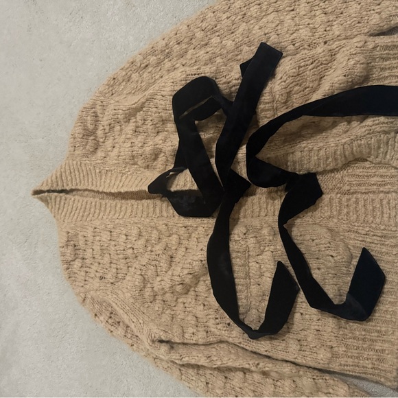 Sea NY Teresa velvet tie cardigan size XS - Picture 3 of 4